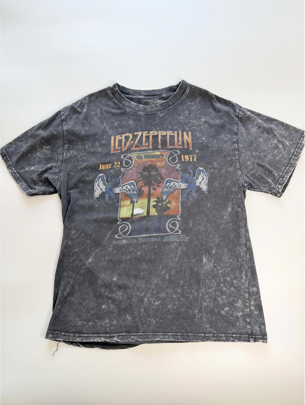 Led Zeppelin Graphic Tee, Vintage Style Band Shirt, Rock Band T-Shirt Large